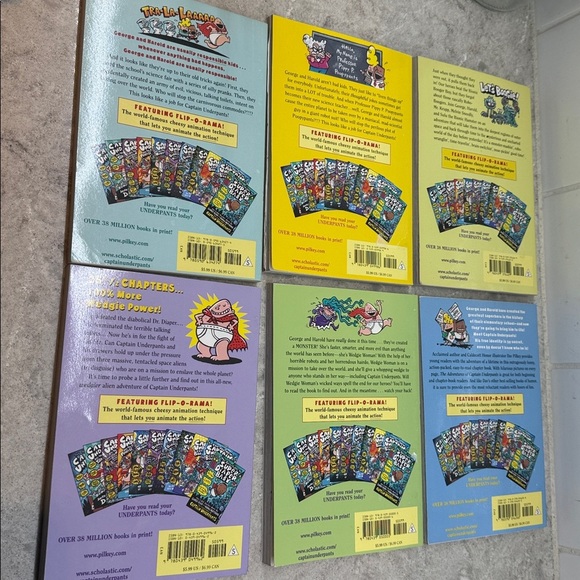 Captain Underpants Book Set of 6 books, paperback. Excellent condition - Picture 2 of 2
